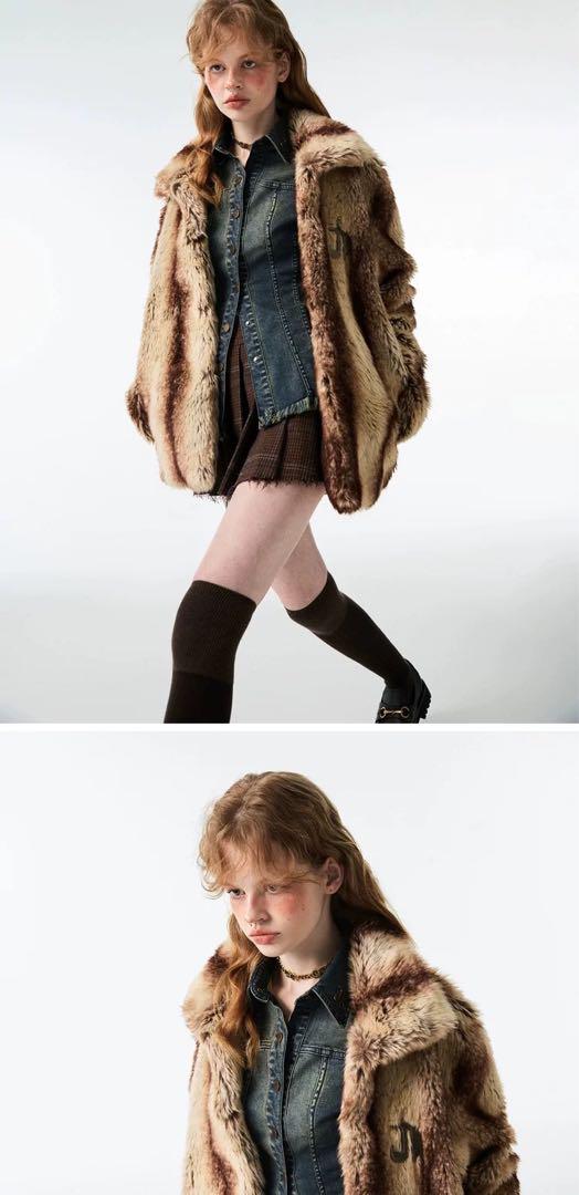 1JINN STUDIO Faux Fur Winter Jacket