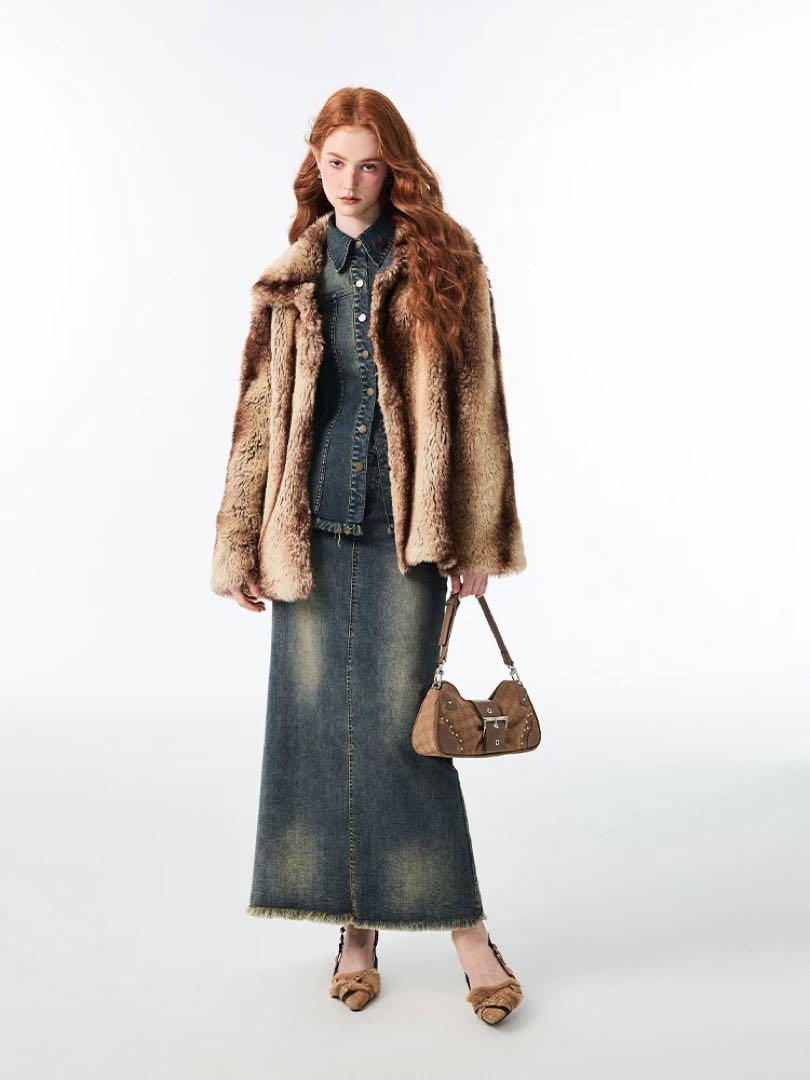 1JINN STUDIO Faux Fur Winter Jacket