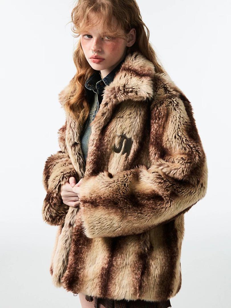 お礼や感謝伝えるプチギフト 1JINN STUDIO Faux Fur Winter Jacket ジャケット・アウター