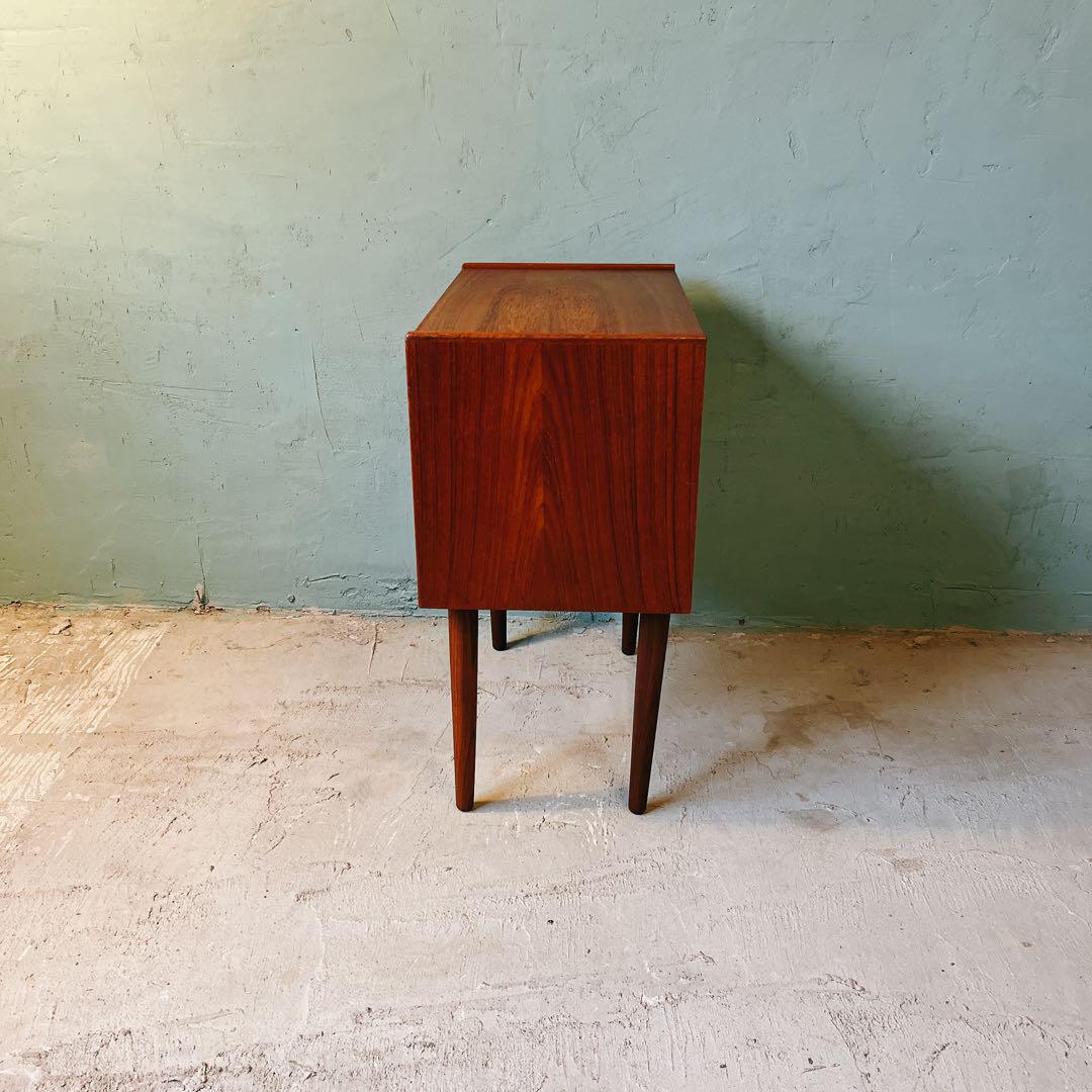 【1970's ビンテージ家具】北欧 デンマーク チーク材 チェスト*送料込 デンマークヴィンテージ チェスト 4段 チーク材 収納 北欧家具