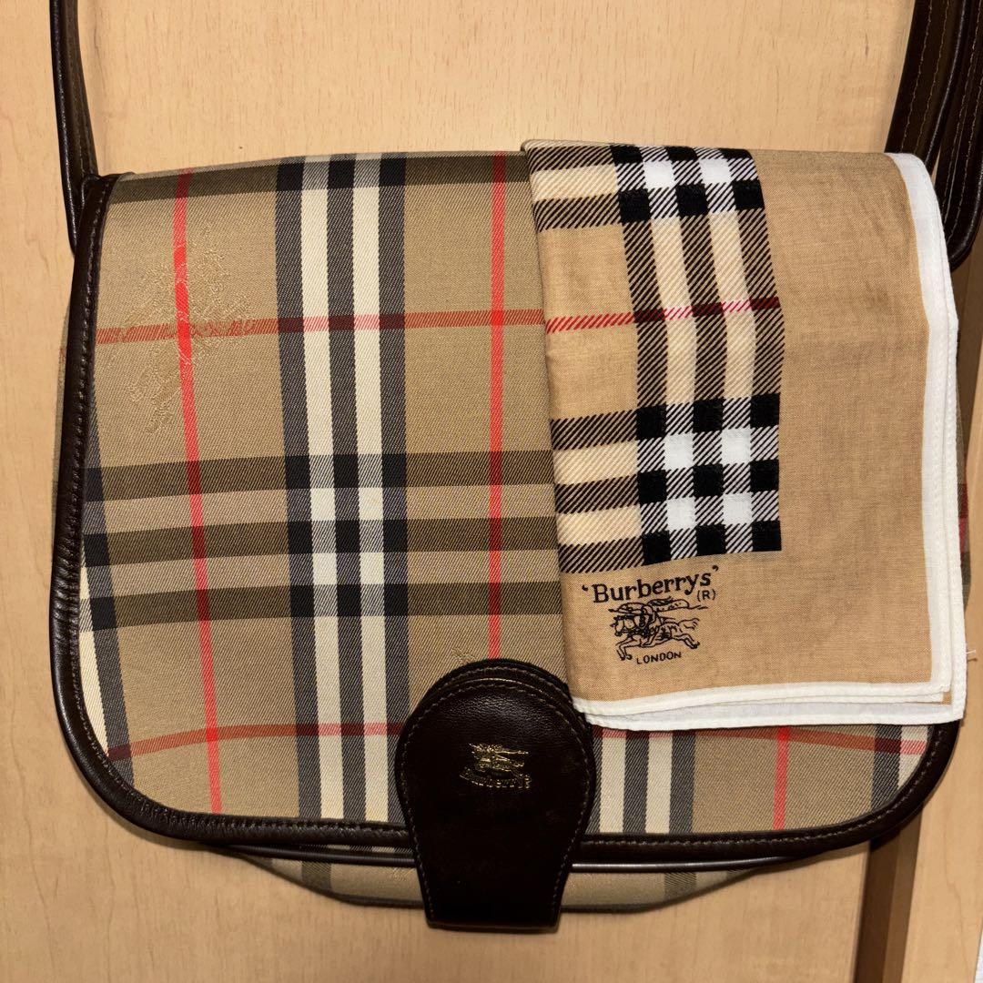 ♦Burberry♦チェック柄 フラップショルダー☆正規品 Burberry ショルダーバッグ チェック柄新品未使用