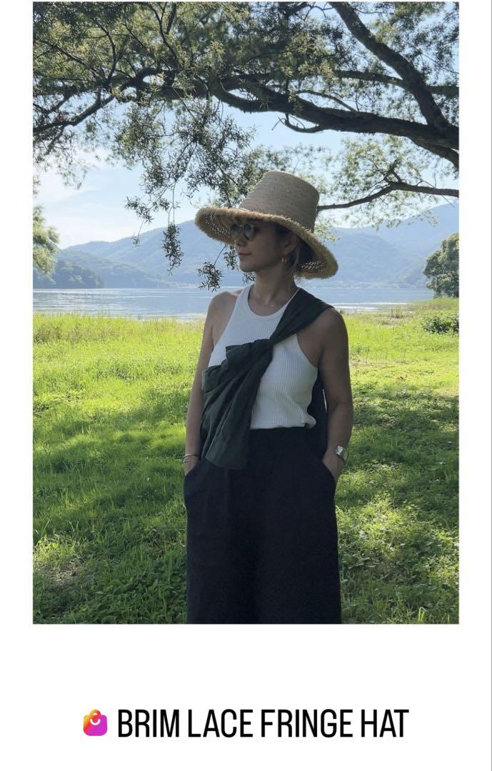 marihoja マリホジャ　Brim Lace Fringe Hat 新品