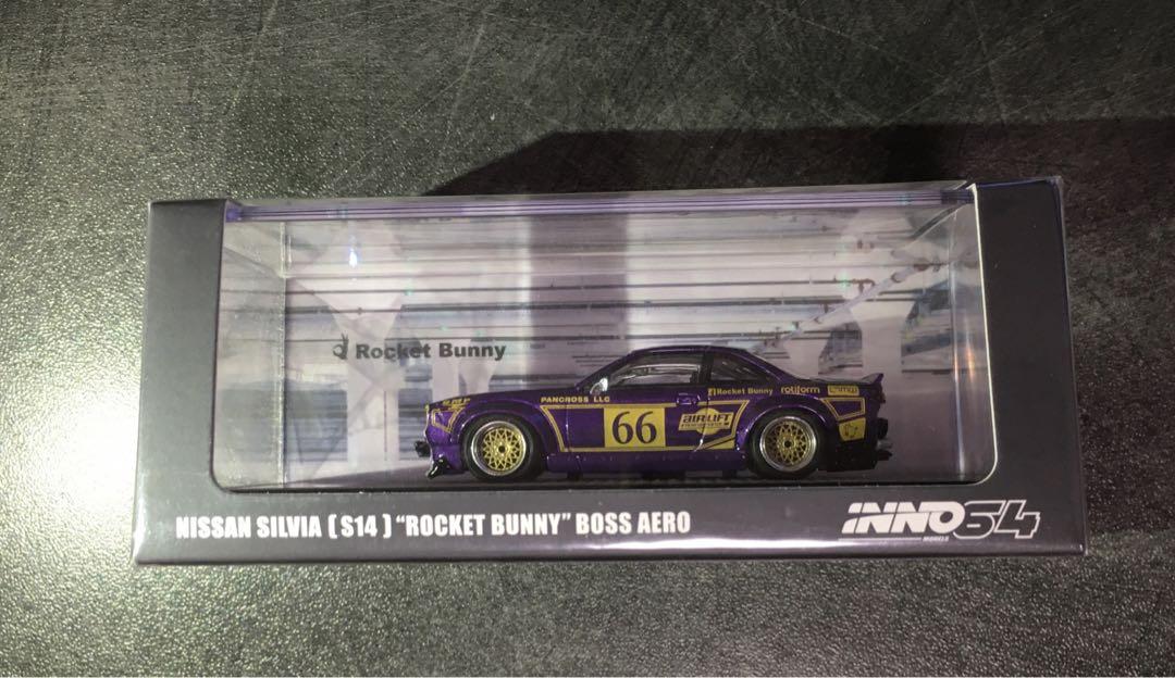 新品未開封　イノモデル ニッサン シルビア S14 ロケットバニーミニカー