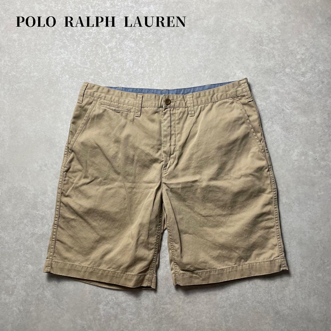 POLO RALPH LAUREN チノショーツ36ベージュカーキフェード古着