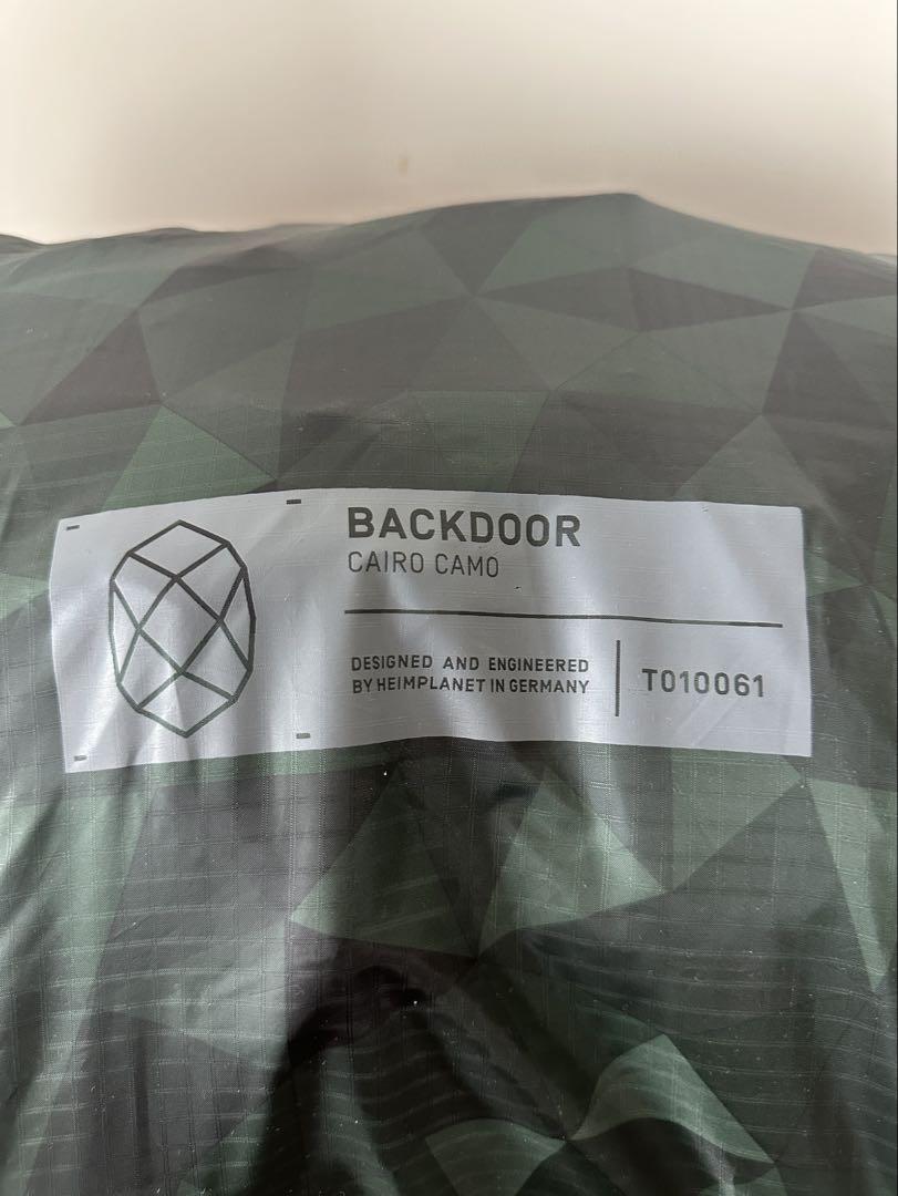 【試し張りのみ】HEIMPLANET BACKDOOR バックドアテント+シート