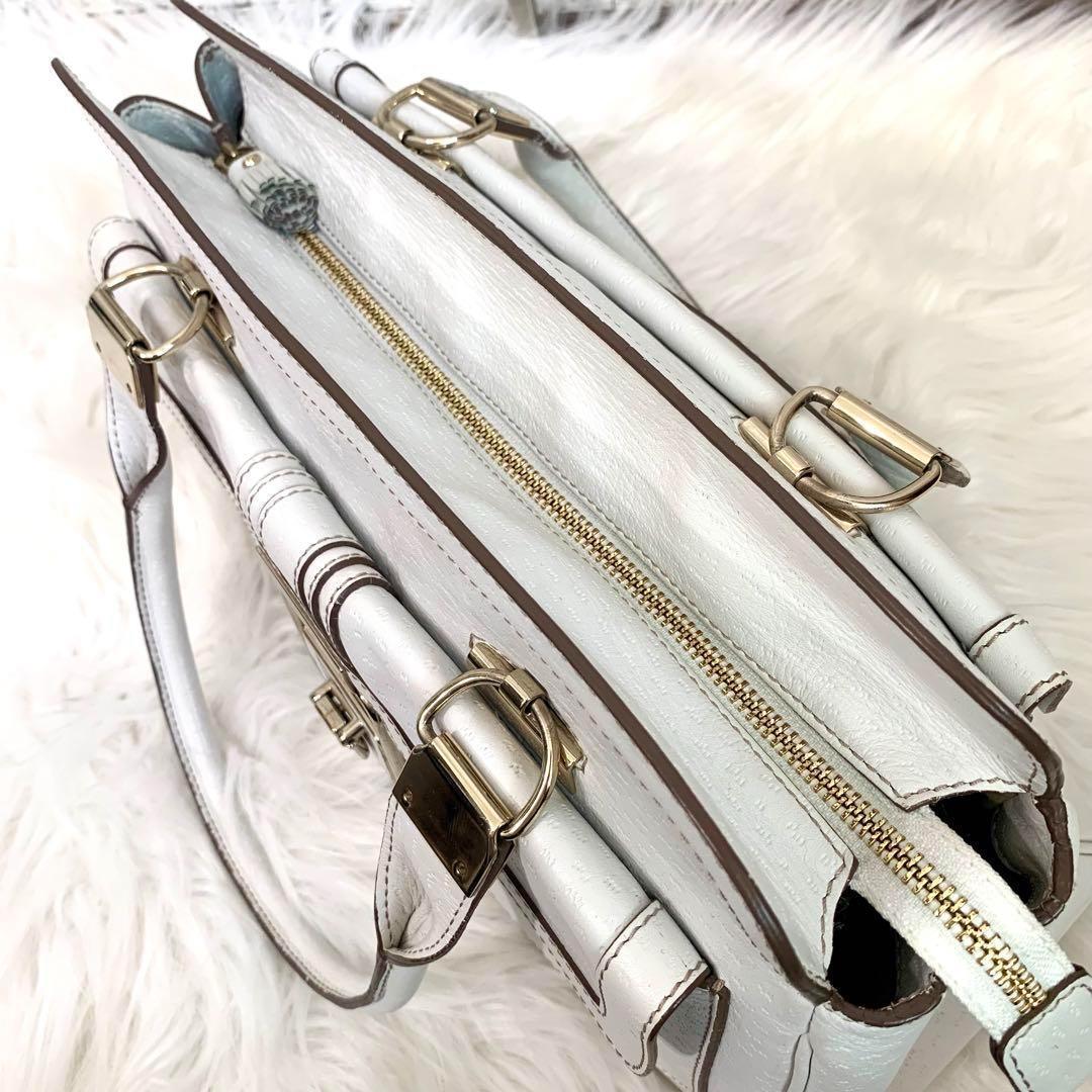 ANYA HINDMARCH アニヤハンドマーチ カーカリボンレザーハンドバッグ