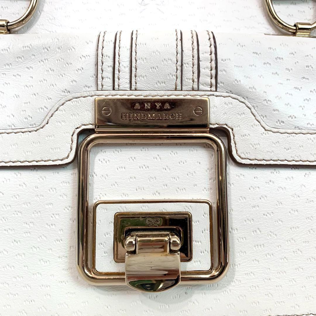 ANYA HINDMARCH アニヤハンドマーチ カーカリボンレザーハンドバッグ
