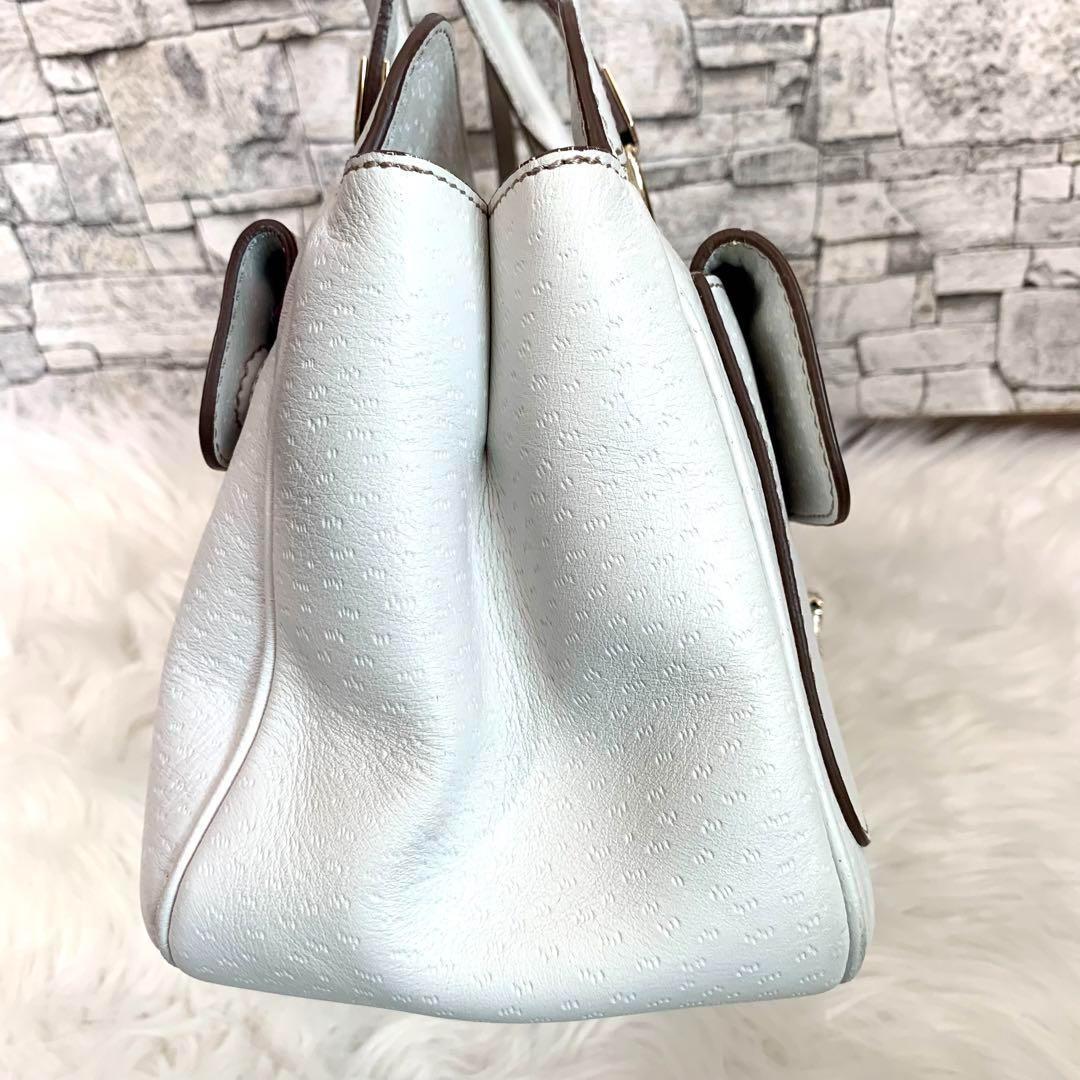 ANYA HINDMARCH アニヤハンドマーチ カーカリボンレザーハンドバッグ