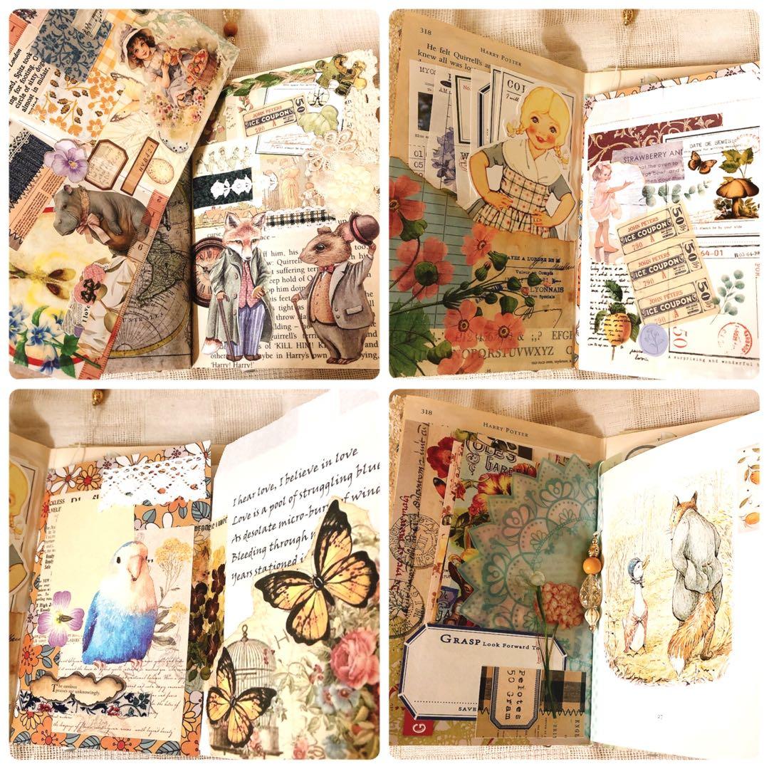 ジャンクジャーナル雑記帳 箱付き おすそ分けファイル junkjournal