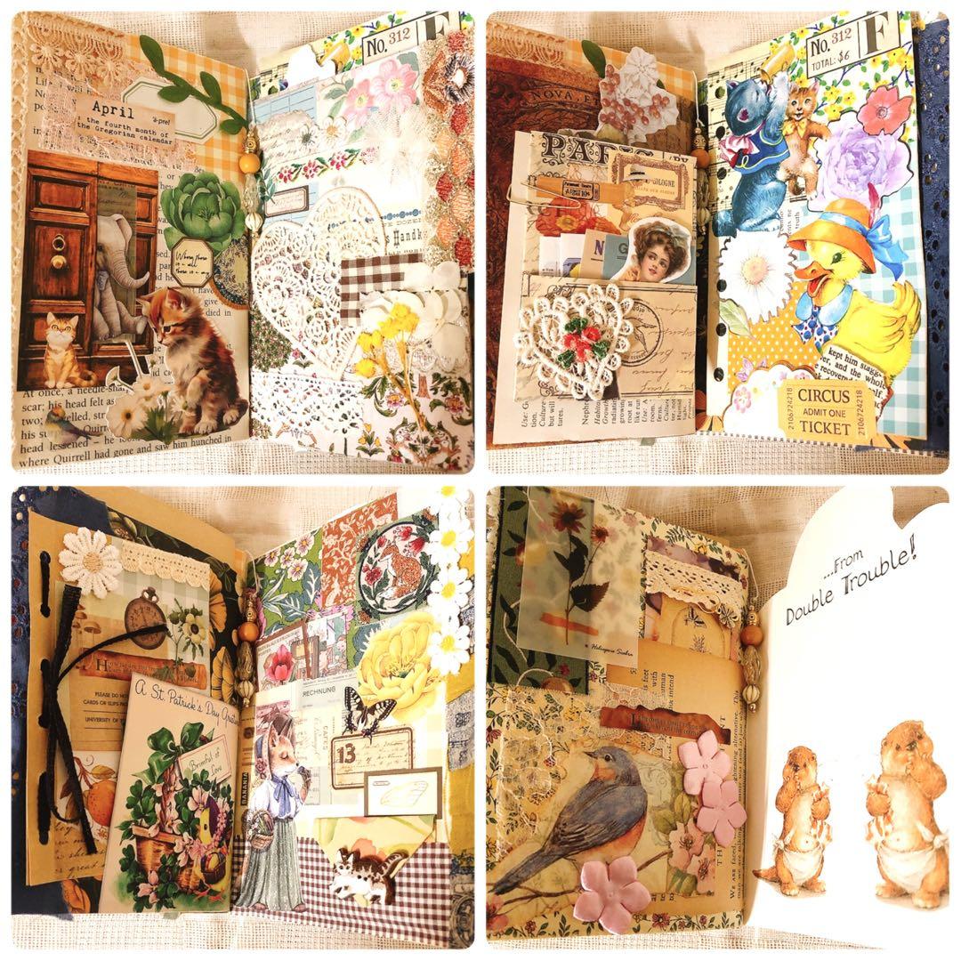 ジャンクジャーナル雑記帳 箱付き おすそ分けファイル junkjournal