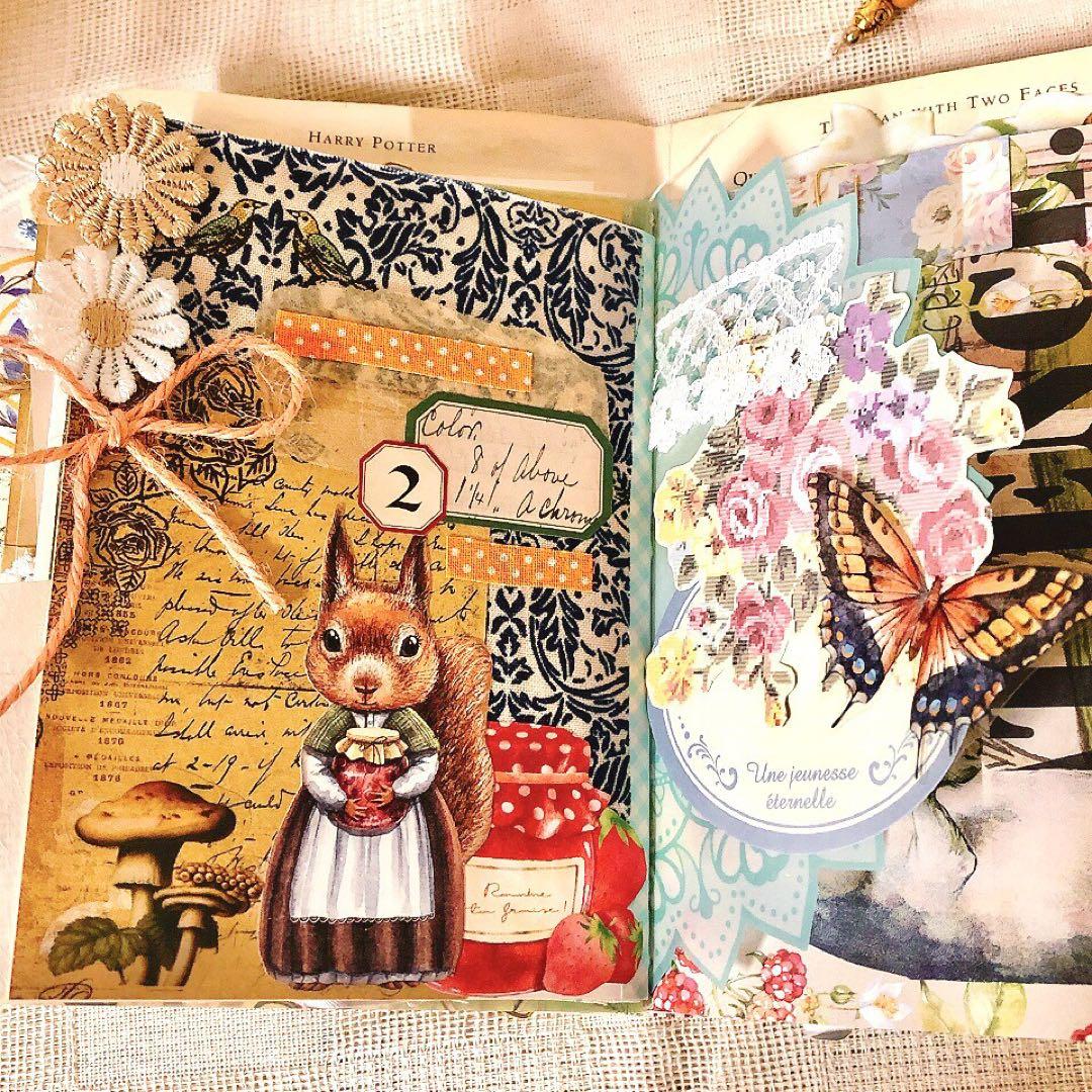 ジャンクジャーナル雑記帳 箱付き おすそ分けファイル junkjournal