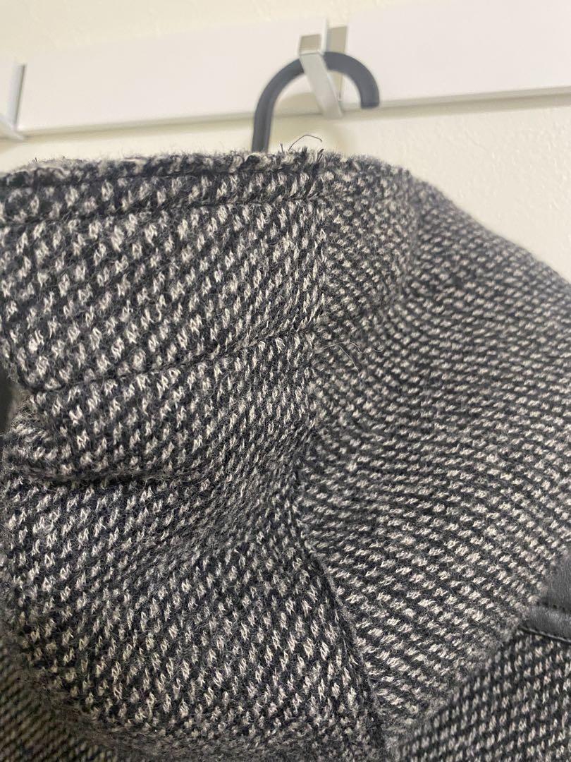 ダッフルコート　レザー