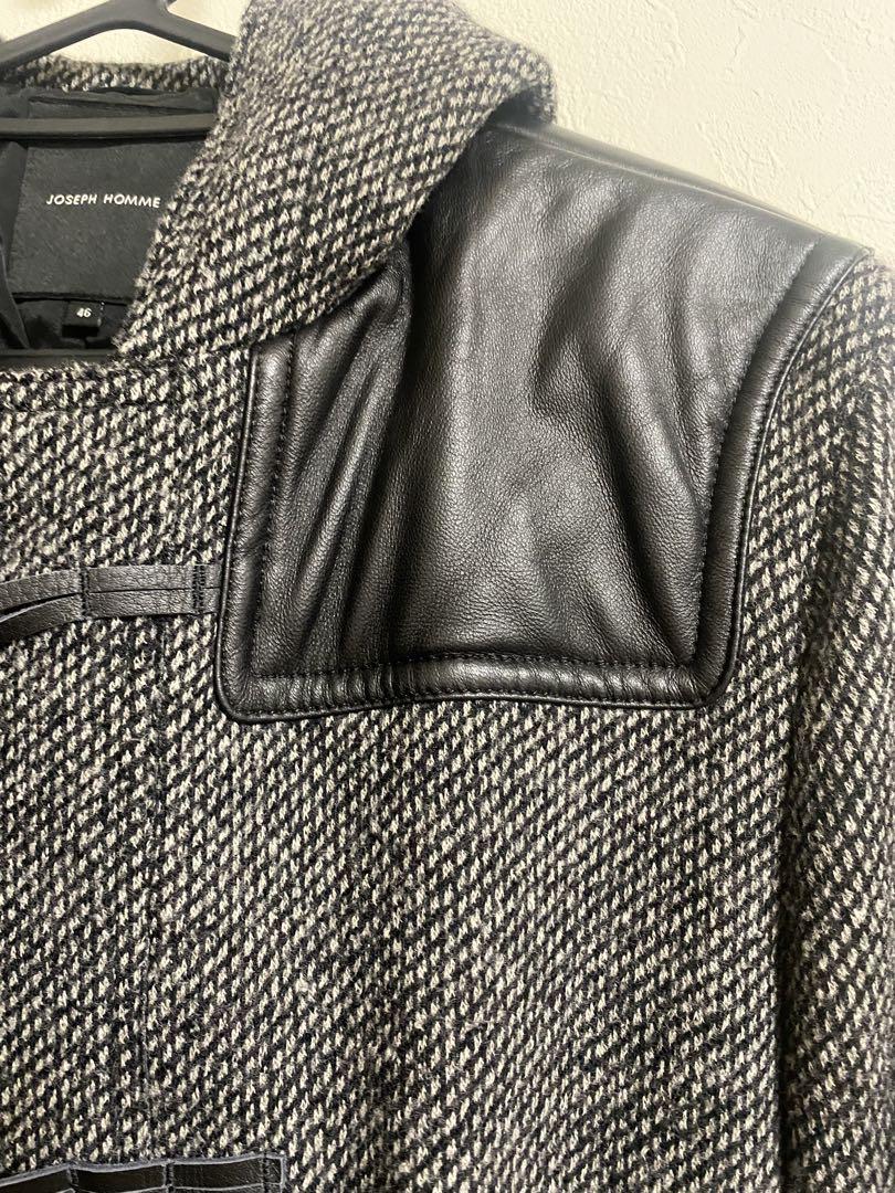 ダッフルコート　レザー
