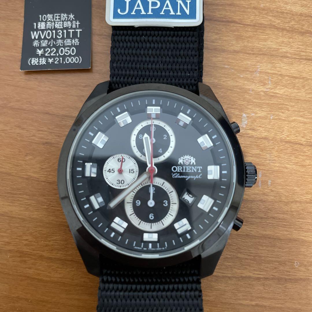 新品未使用　オリエント　クォーツ腕時計　WV0131TT  43mm 日本製