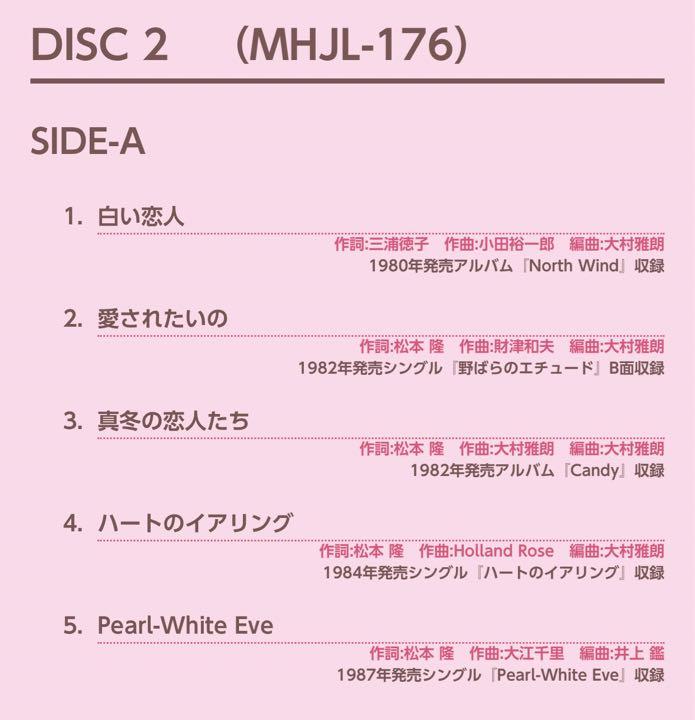 松田聖子 レコード40th Anniversary Bible 2点セット
