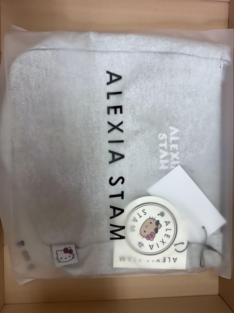 バッグ SanrioxALEXIA STAM Ribbon Tote Bag White