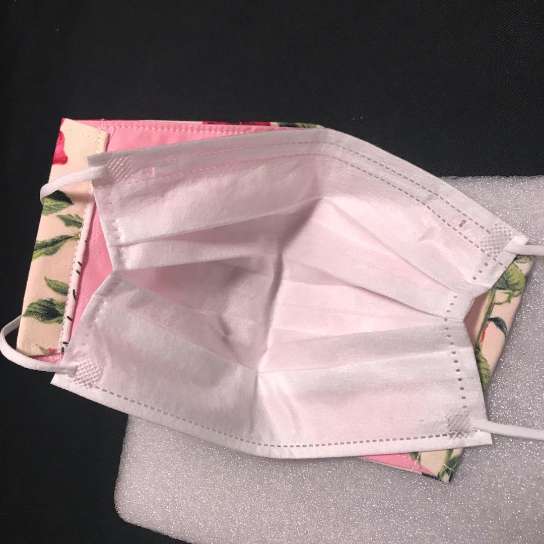 【薔薇柄】ハンドメイド 大人用 立体 インナーマスク 手作り