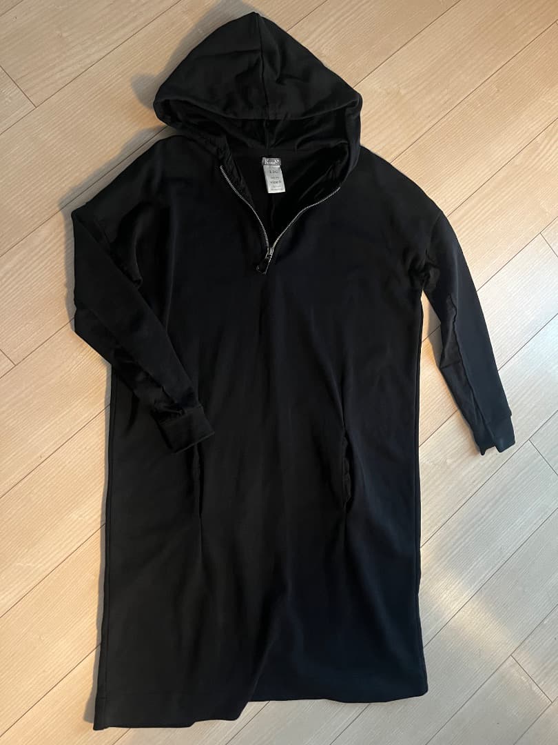 クリステンセンドゥノルドパーカーワンピース黒Z-342 size0S・KristenseN Du Nord