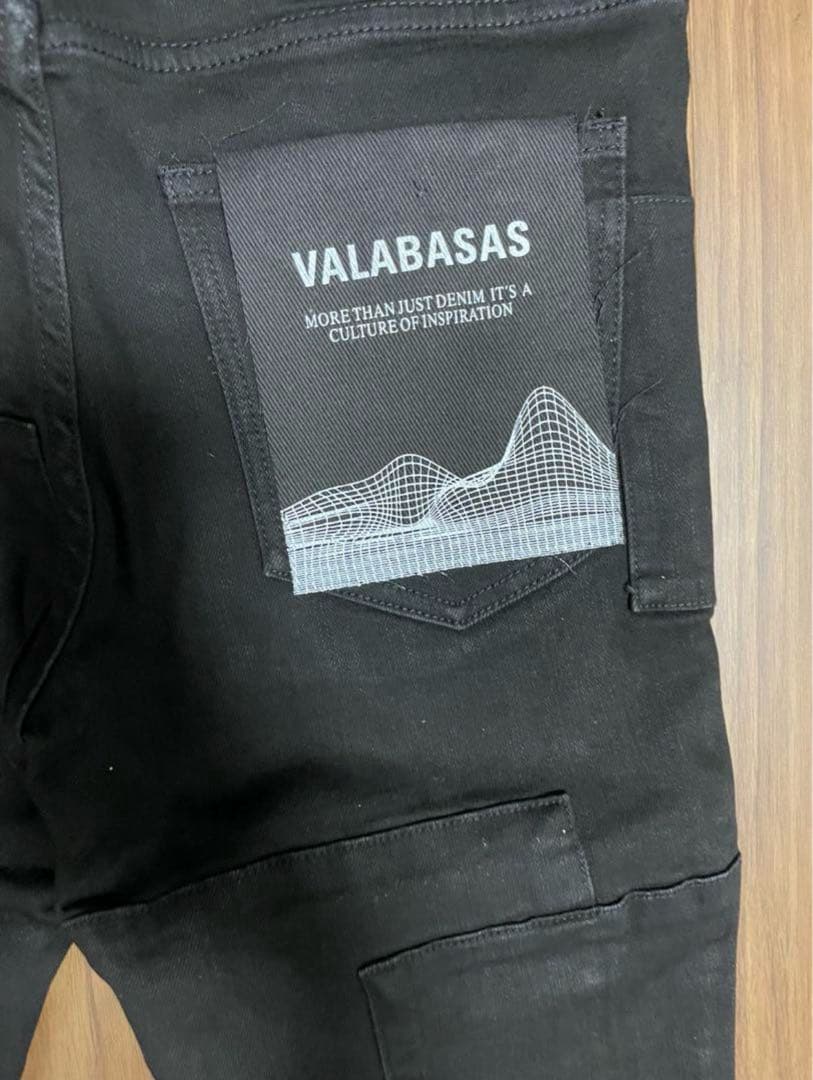valabasas【新品未使用】ブラックフレアデニム 30バラバサス