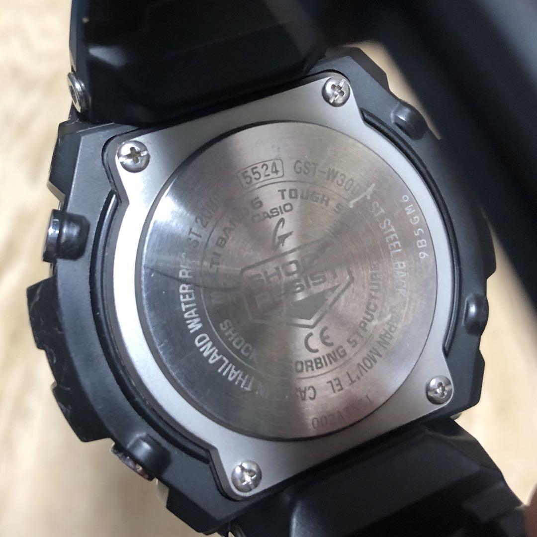 【良品】G-SHOCK GST-W300 交換用パーツ付けます！タフソーラー充電