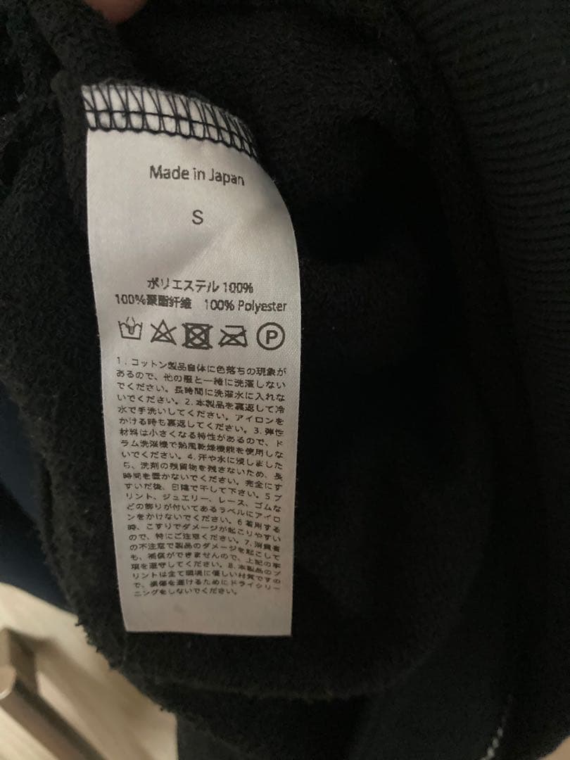 A&G ノースリーブパーカー　フード　ジップアップベスト 黒