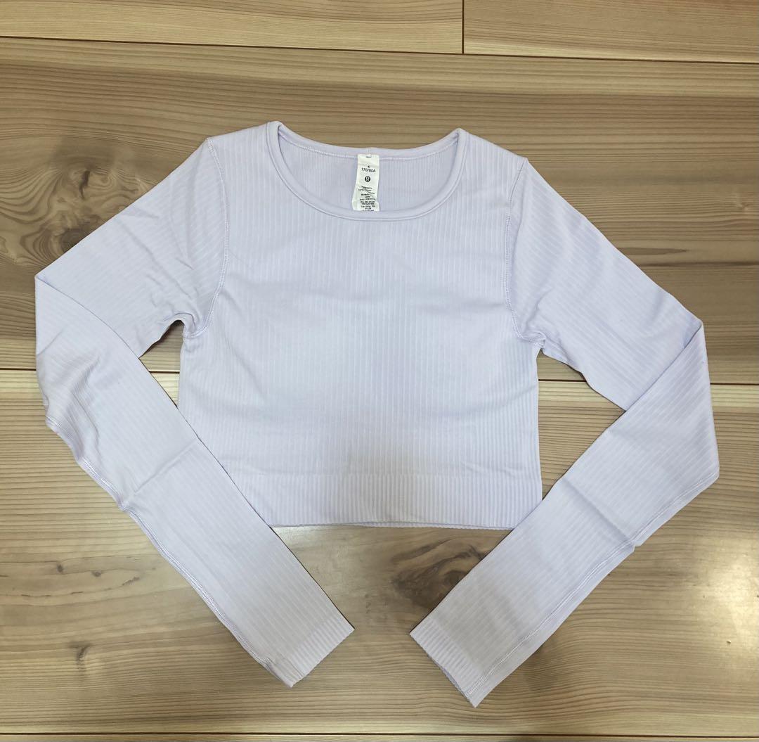 Lululemon 薄紫色 長袖 4