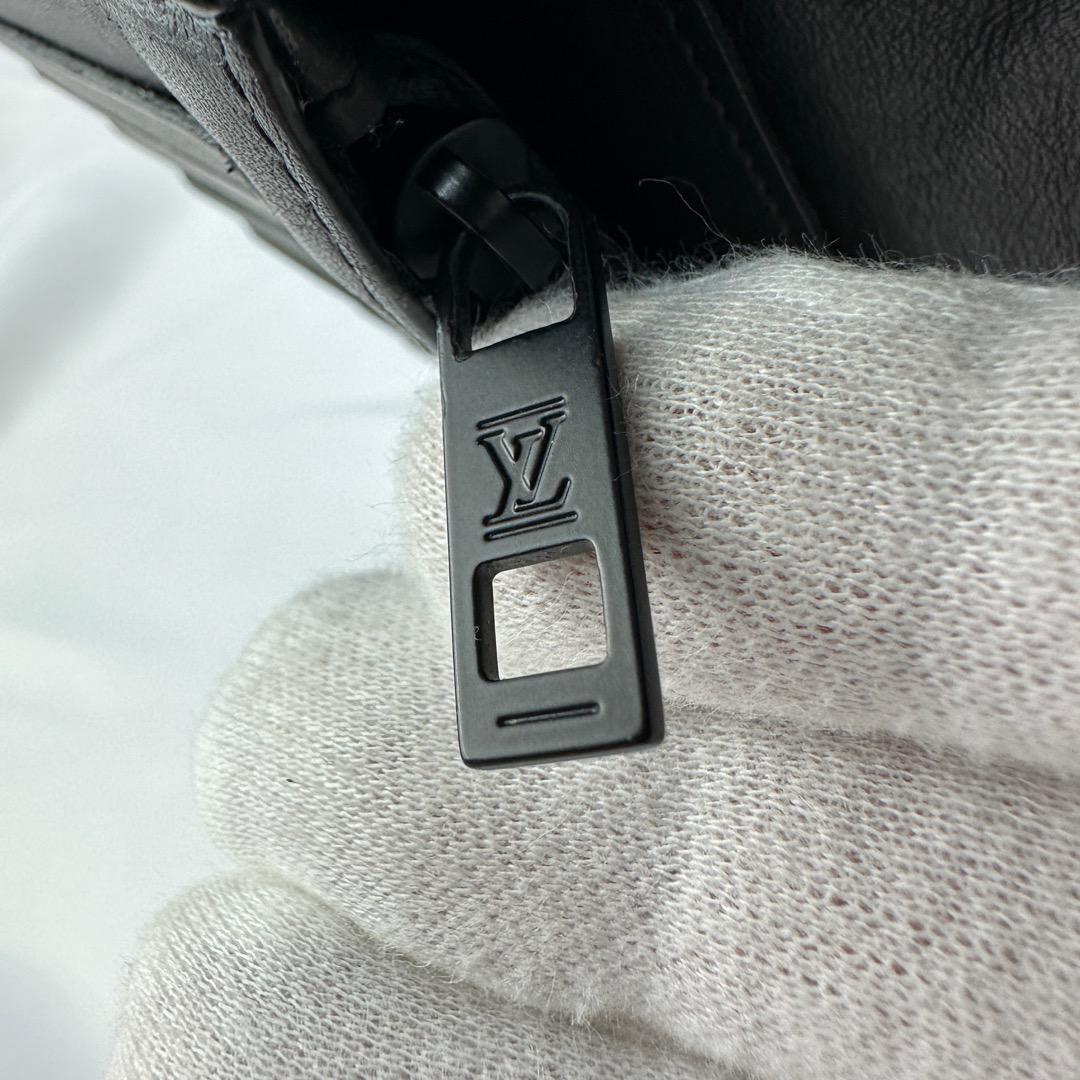 【美品】ルイヴィトン 長財布 アエログラム ブラザ レザー ブラック 現行モデル