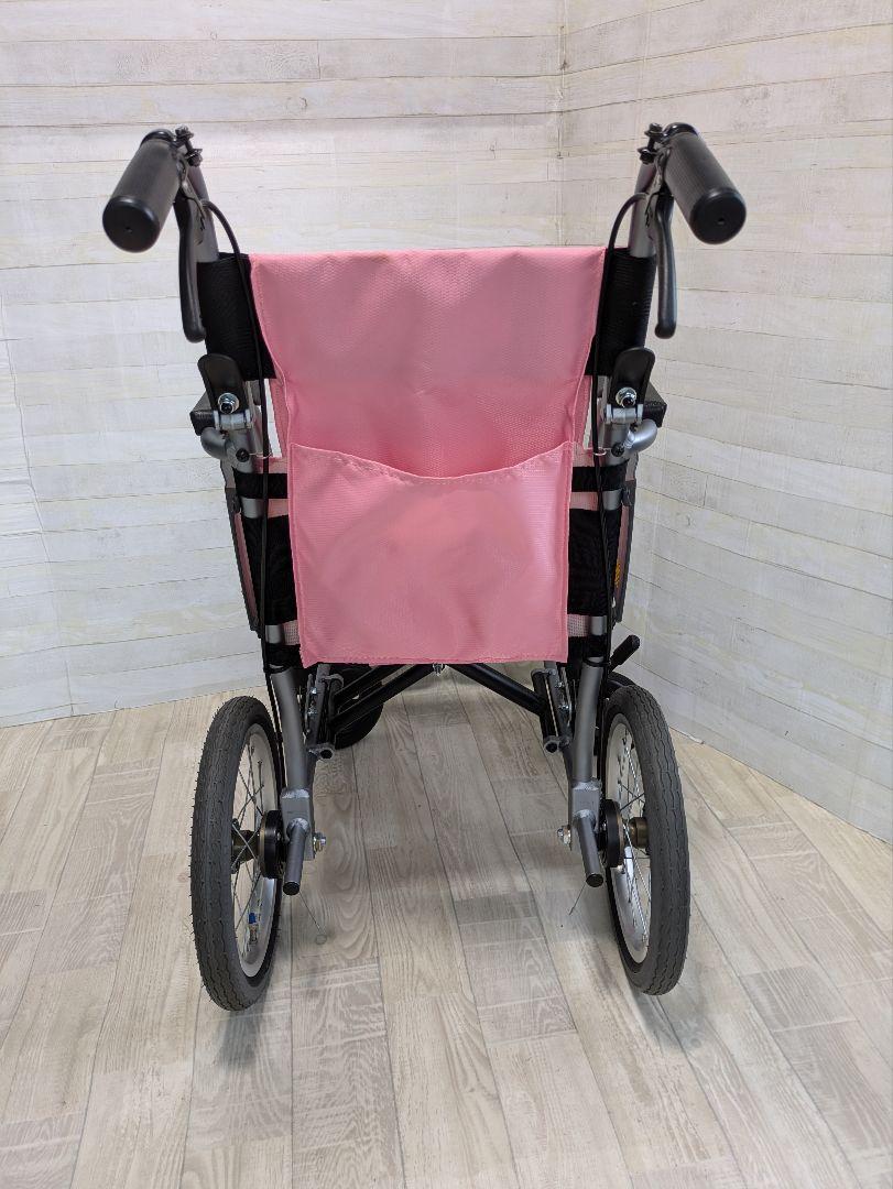 ピンク　介助用車椅子 MiKi CRT-2 軽量 コンパクト 車椅子