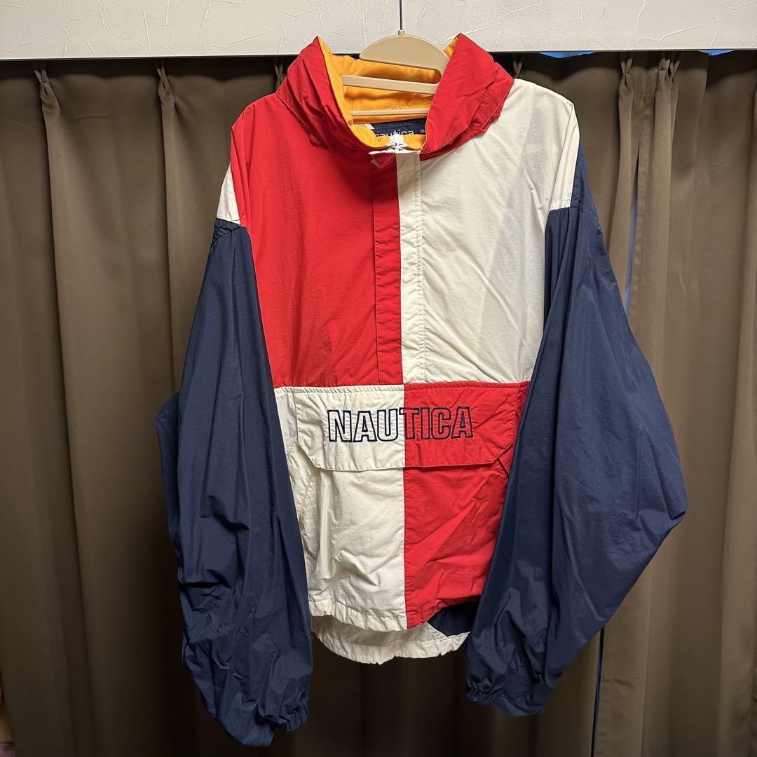 NAUTICA ナイロンジャケット カラーブロック