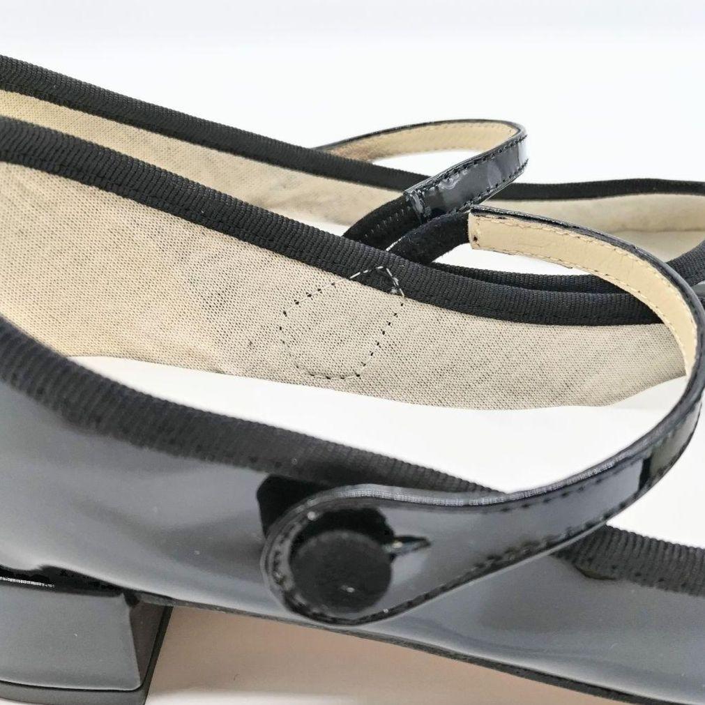 【新品未使用】訳ありレペット repetto ROSE （ブラックエナメル）