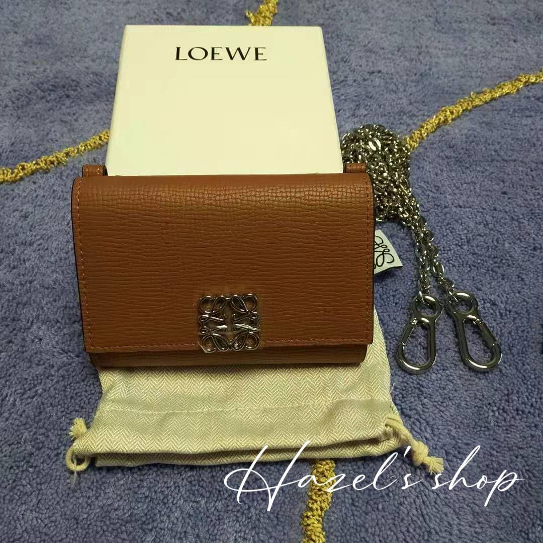 LOEWE ロエベ カードケース サンド 折り財布 @22