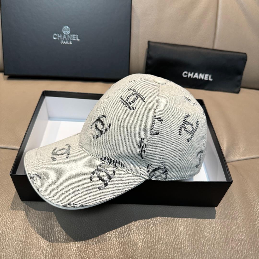 【​限​定​販​売​】 ロゴベースボールキャップ CHANEL グレー メルカリ - 帽子