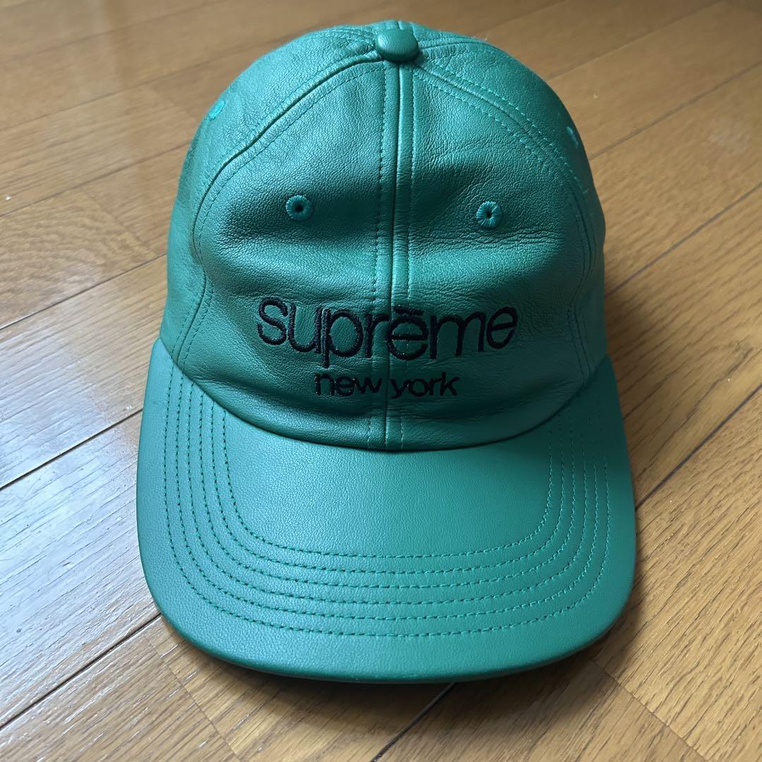 Supreme Leather Appliqué 6-Panel (SS25) - $60