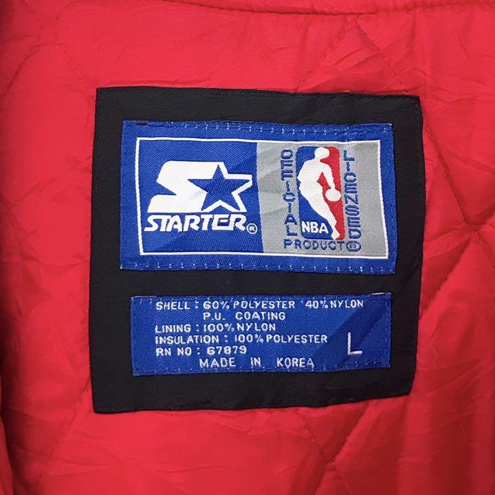 カテゴリー 激レア L 刺繍デカロゴ ブラック 7wlkg-m54864150070 スターター ジップナイロンジャケット ⋀ブランド