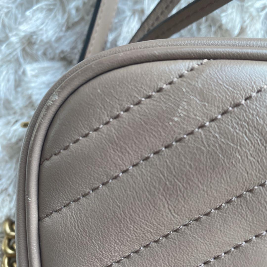 GUCCI ショルダーバッグ GCマーモント キルティングショルダーバッグ
