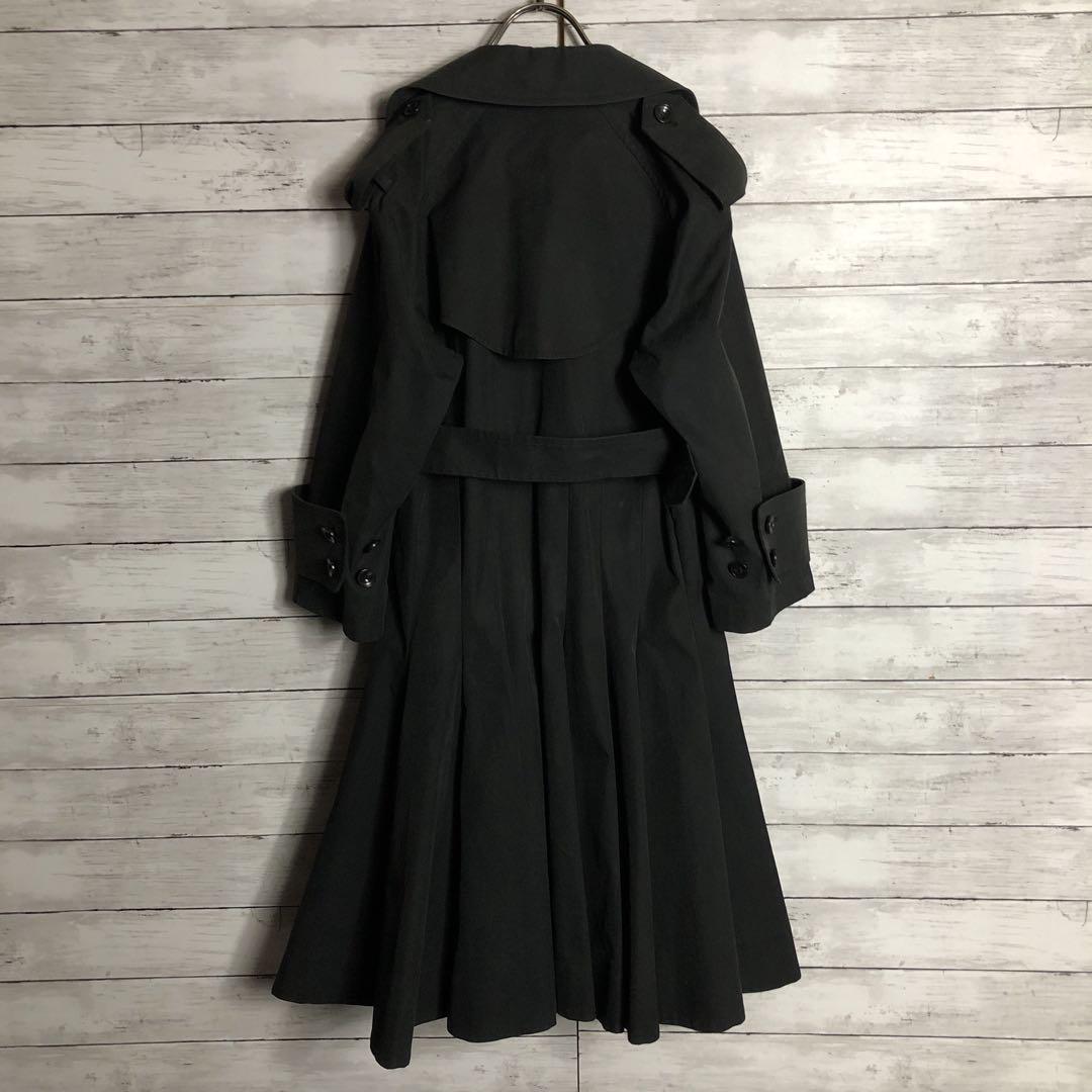 ヨウジヤマモト Aライン ロングトレンチコート スプリングコート モード 黒