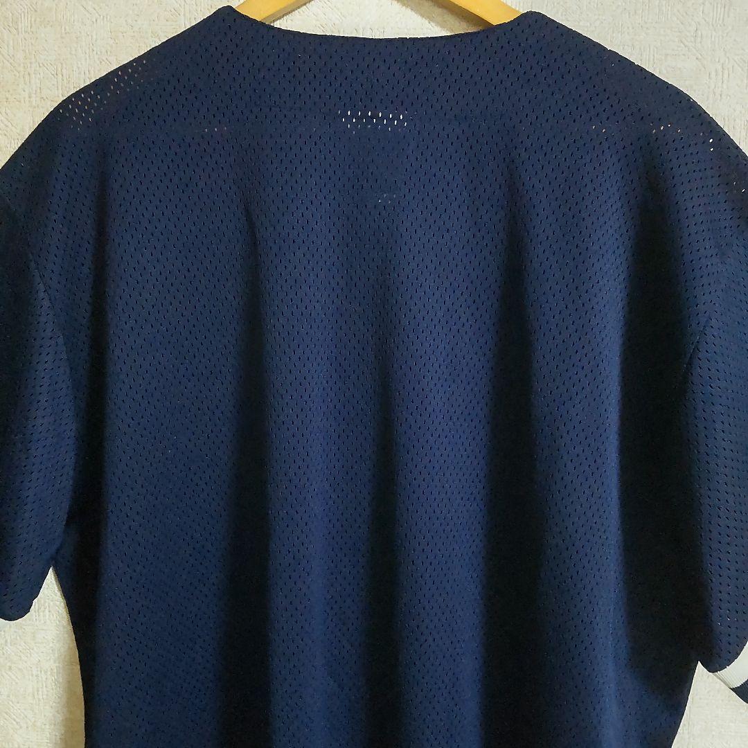 希少 マジェスティック 90s ニューヨーク ヤンキース ベースボールシャツ 紺