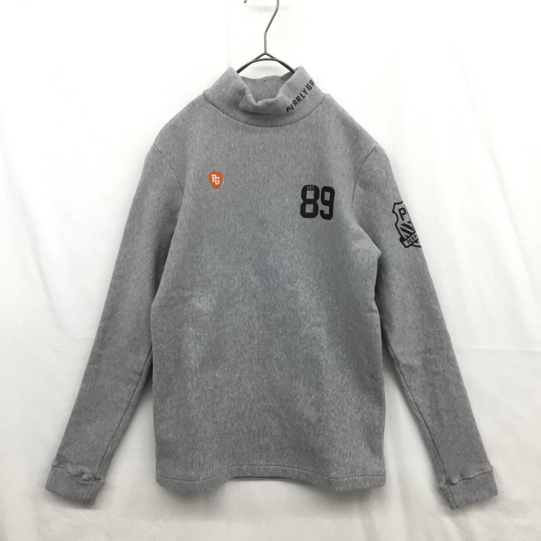 PEARLY GATES : ストレッチガーゼ裏起毛 長袖シャツ●1●グレー
