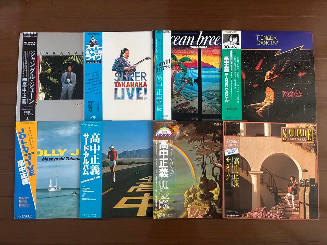 高中正義LPレコード8枚セット 帯付 ステッカー付目立った傷や汚れなし