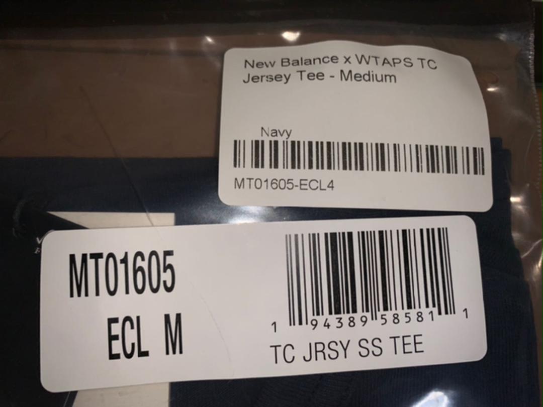 新品NEW 新品未使用 new balance WTAPS Tシャツ Mサイズ 紺色 eMbuw-m54873406694 得価豊富な