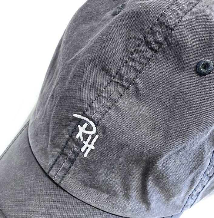 でキレイで Ron ウォッシュ加工 RH刺繍ロゴ キャップ n4XGK-m54873934865 Herman ロンハーマン ブラック
