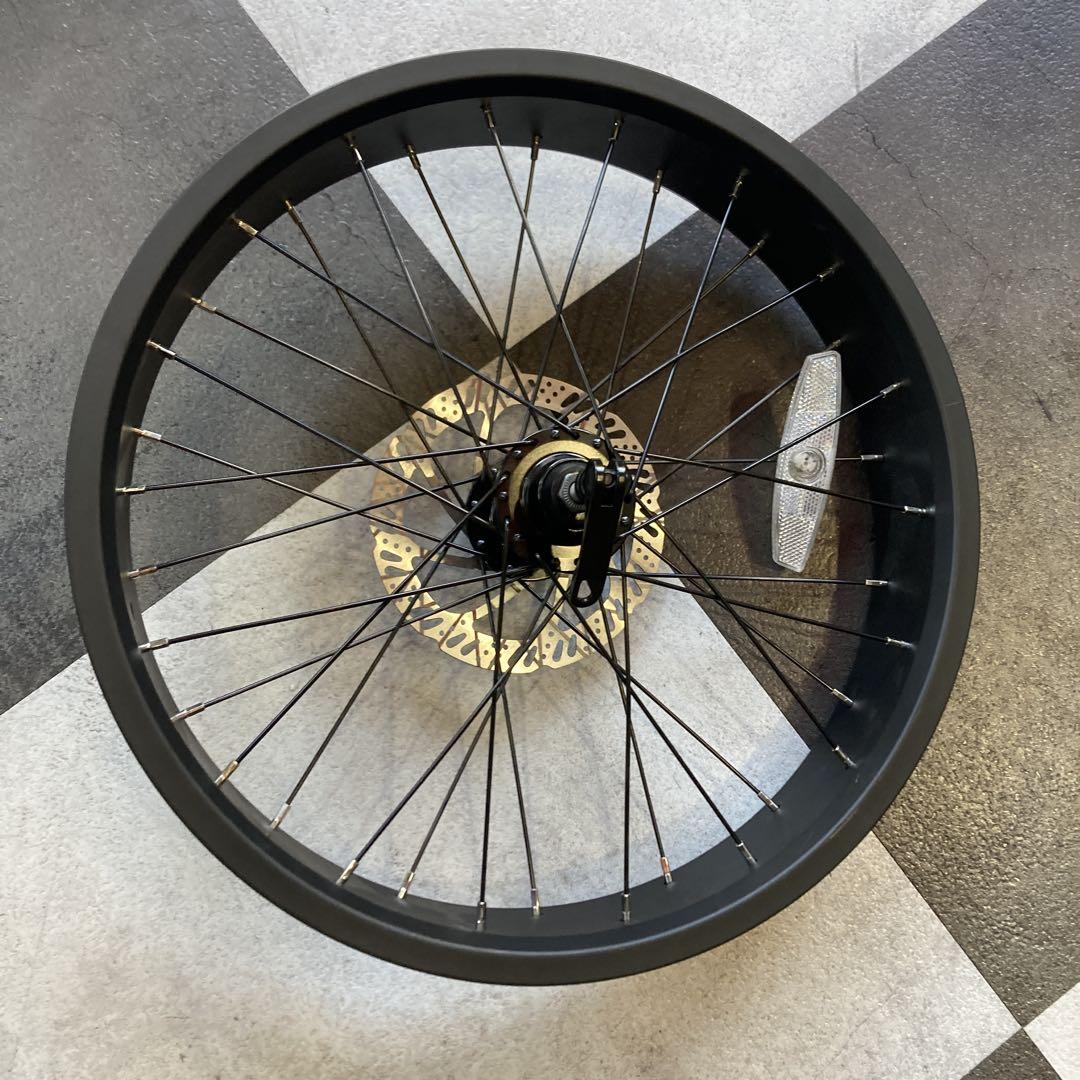 【新品】20インチ×80mm_ホイール ディスクブレーキ対応_ブラック