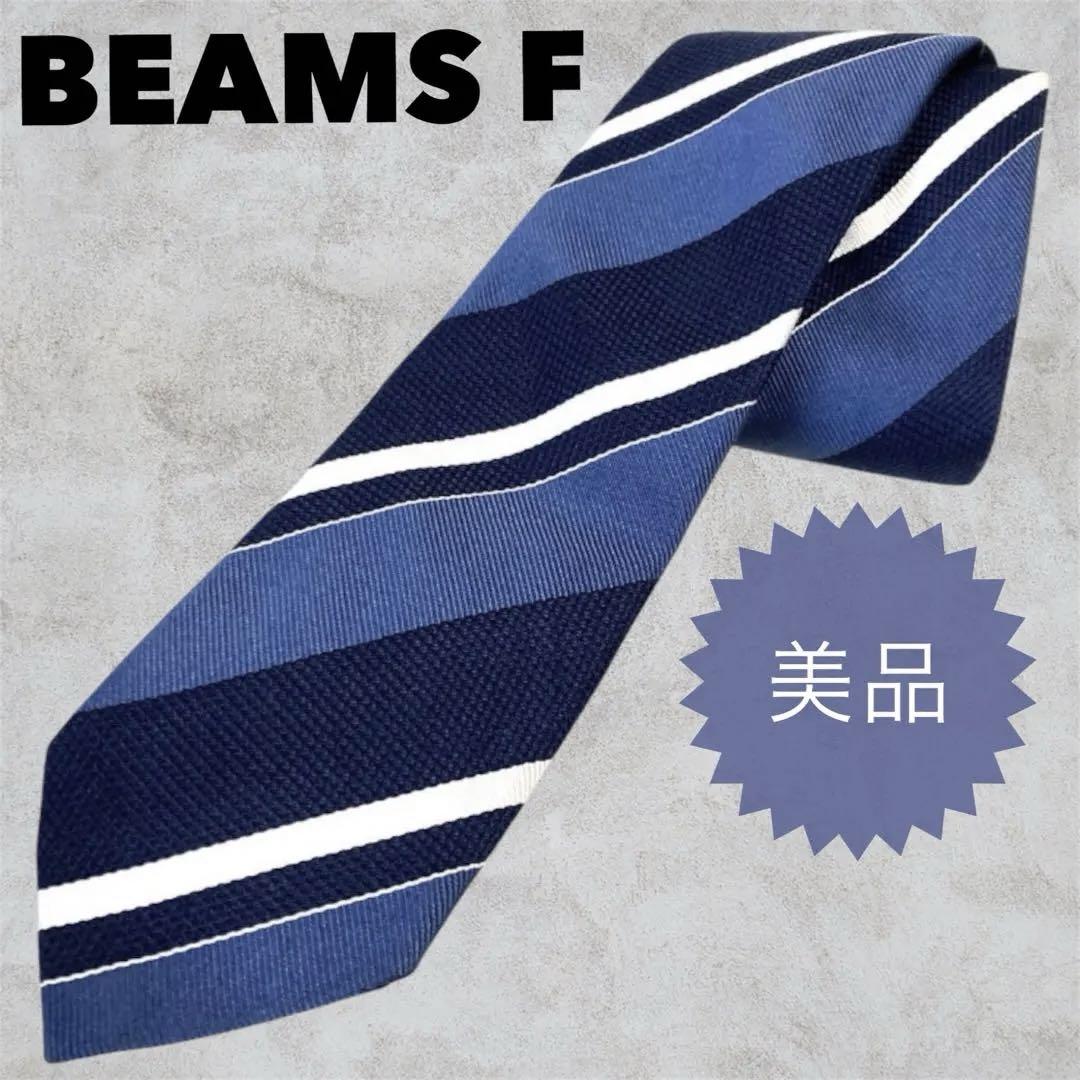 【極美品】BESMS ビームス　ネクタイ メンズ　ブルー　青 日本製