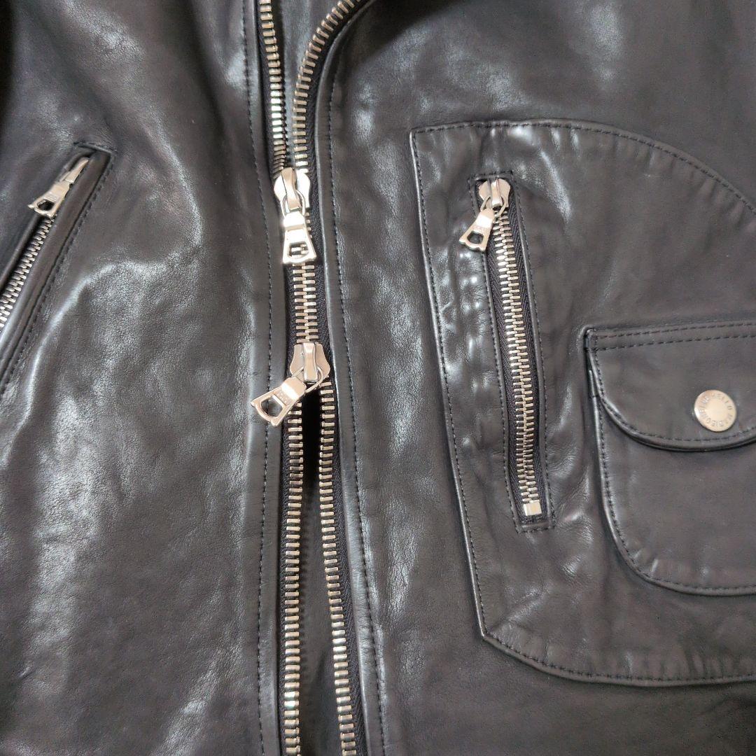 ✿マディソンブルー ライダースレザージャケット✿ブラック 新品未使用 【希少】 ✿マディソンブルー ライダースレザージャケット✿ブラック 新品未使用 【希少】