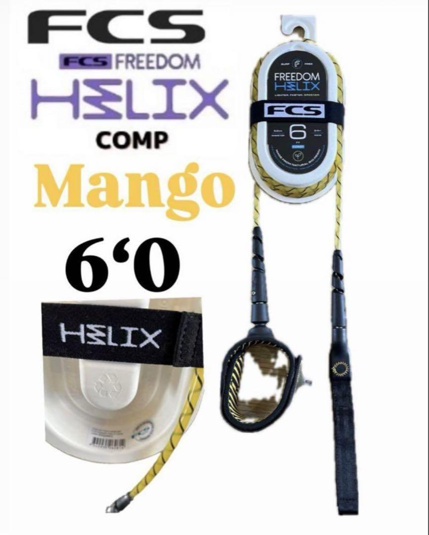 FCS Freedom Helix 6CompLeash Mango/Black