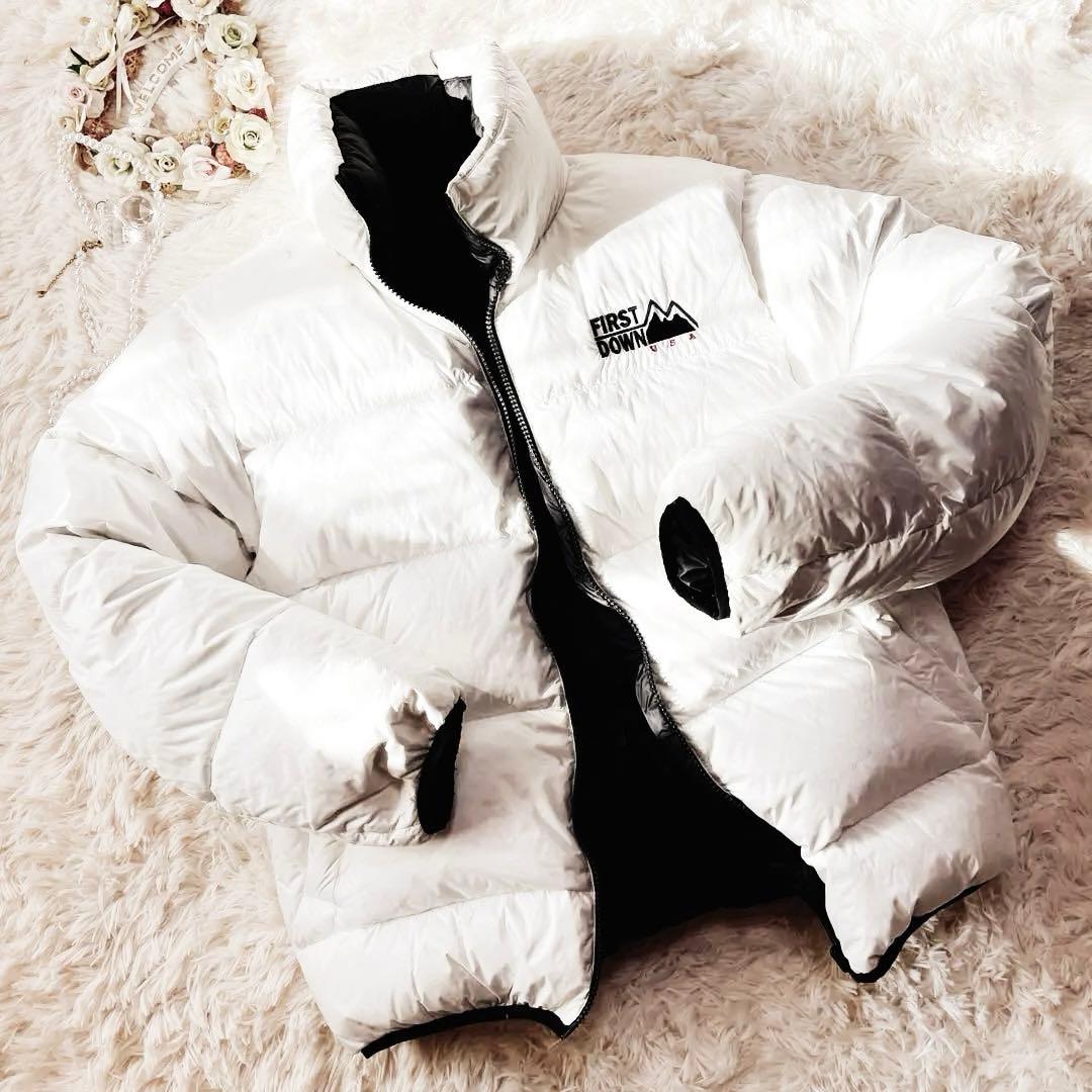 【人気色】ファーストダウン リバーシブル ブラック ホワイト ヌプシ 即完売 【人気色】ファーストダウン リバーシブル ブラック ホワイト ヌプシ 即完売