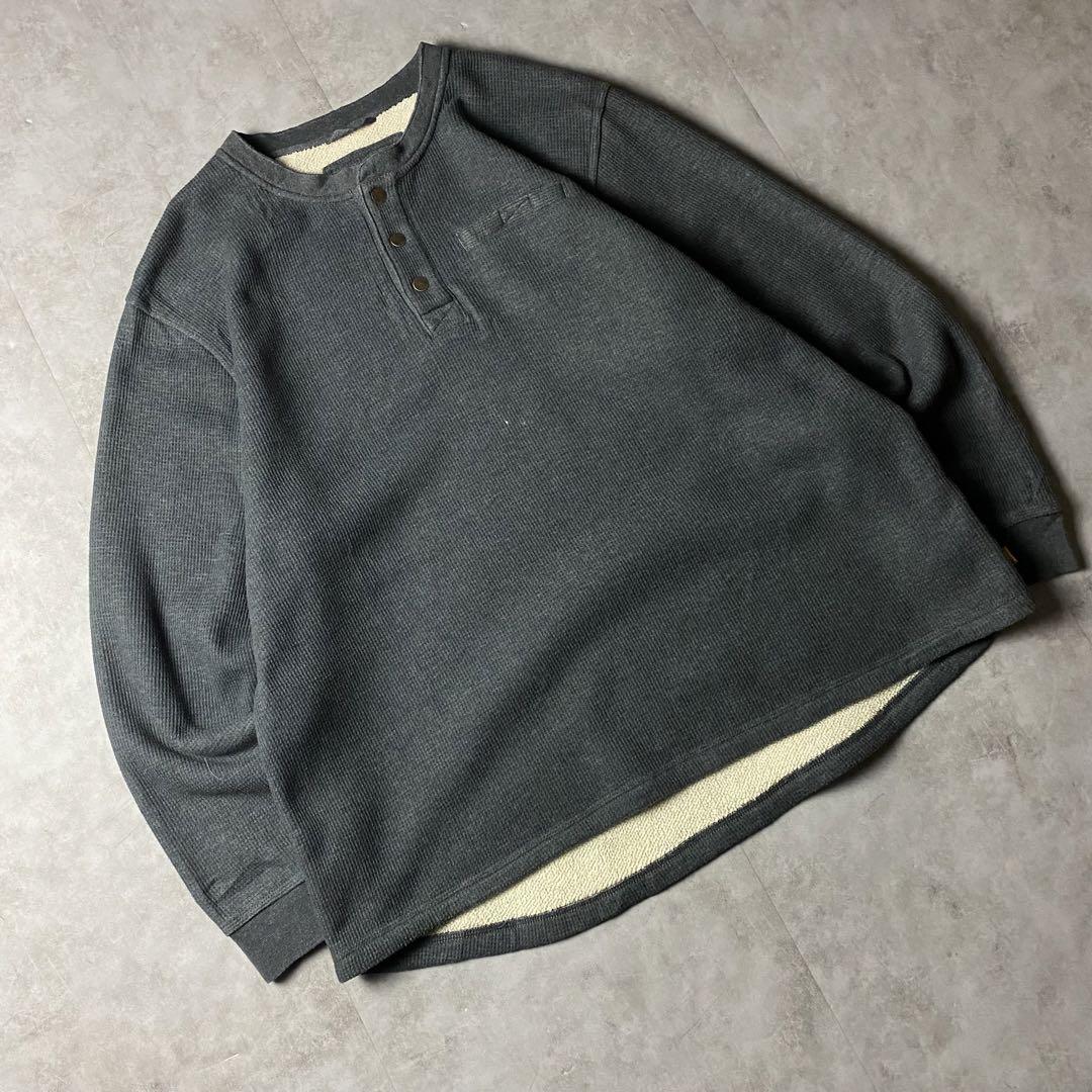 【入手困難】L.L. Bean サーマル スウェット 裏ボア ヘンリーネック