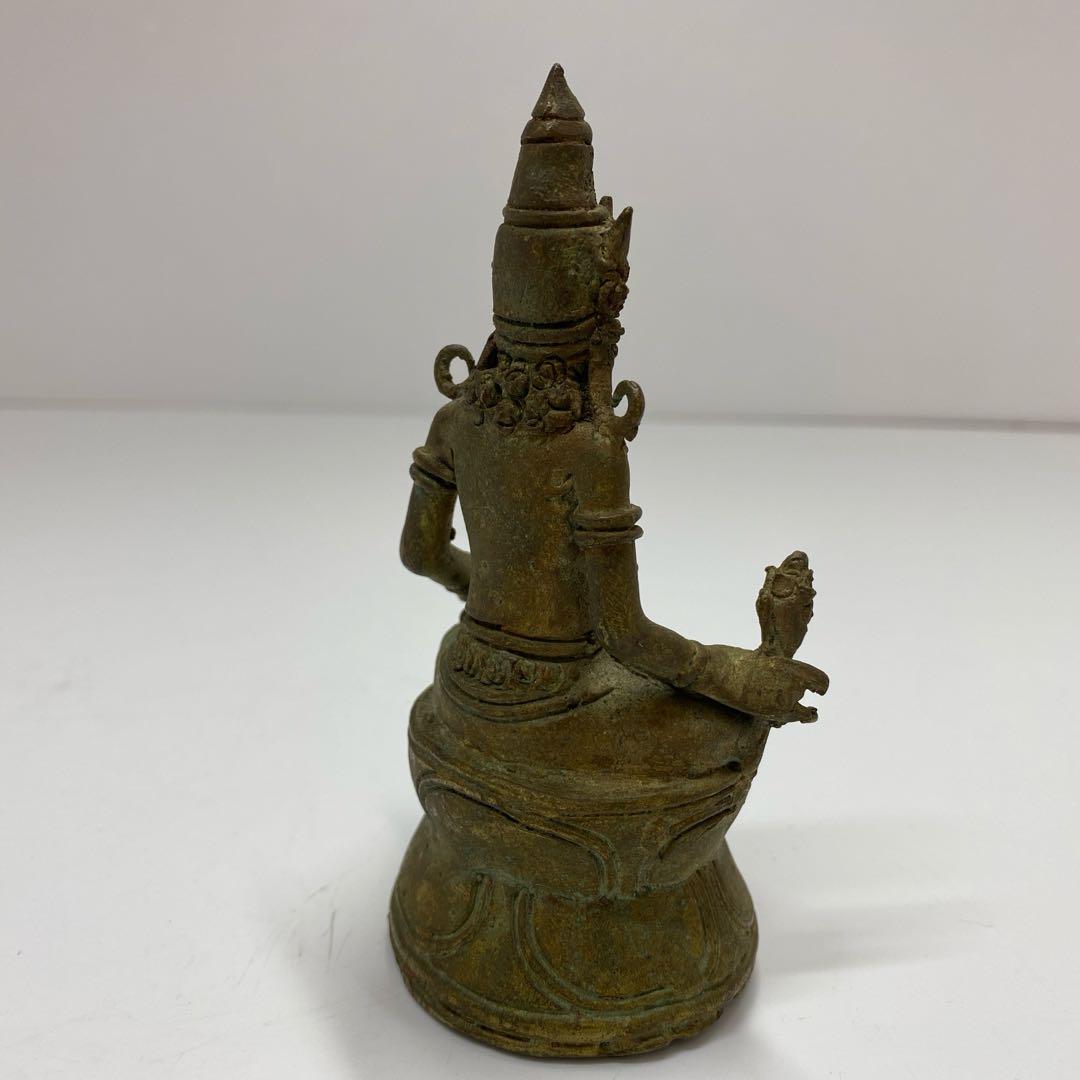 【お買い得！】 タイ仏 古銅 高さ11.5cm メルカリ - 東水7-0502① 置物