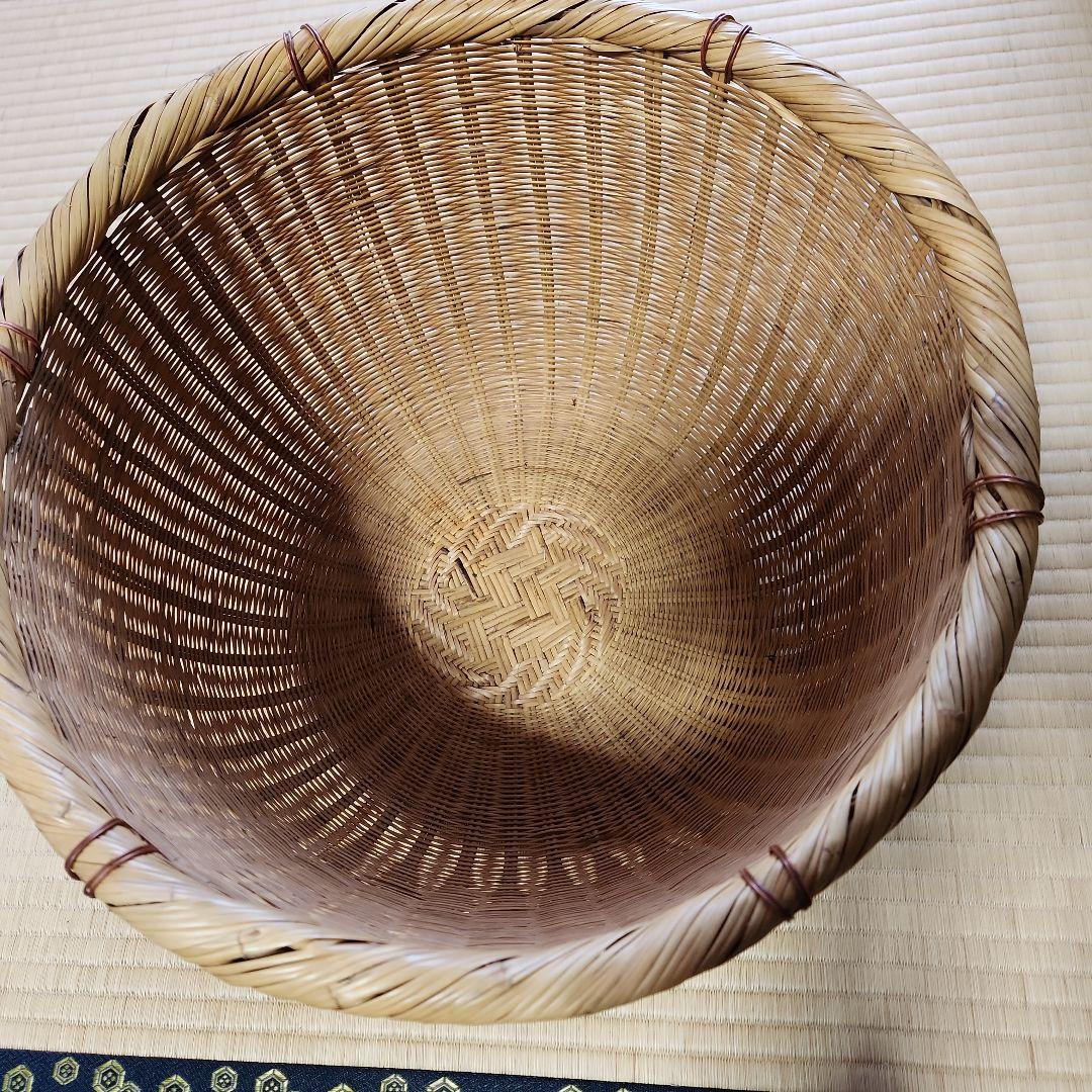 竹籠　針金の補強付き　山菜採り　家庭菜園 昭和レトロ　no.1