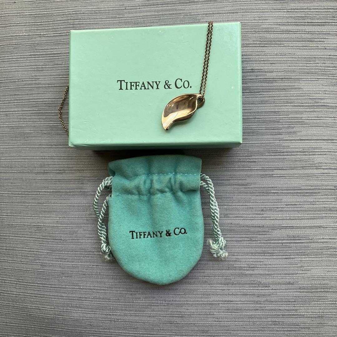 Tiffany & Co. リーフ型 葉っぱ シルバー ネックレス - メルカリ